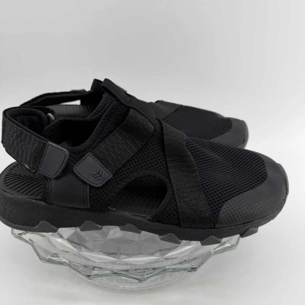 All in Motion Jay Mens Sport Sandals Black Mesh Strap Size 11 NEW